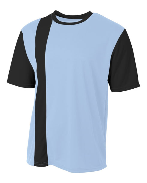 A4 Youth Legend Soccer Jersey (NB3016), Color 'Light Blue/Black'